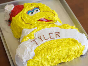 Big Bird Birthday Cake