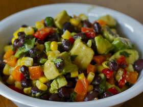 Black Bean Salad with Lime Dressing