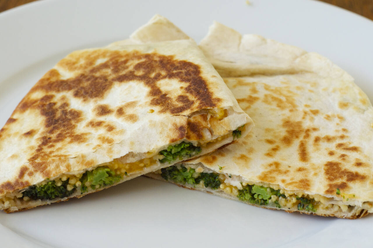 Broccoli Millet Quesadillas Recipe