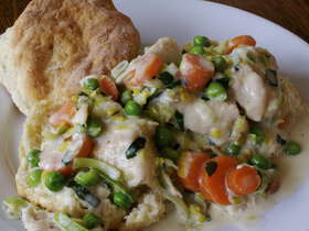 Creamy Chicken with Biscuits