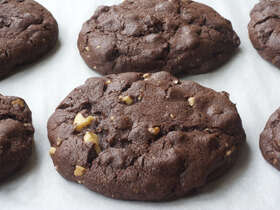 Giant Double Chocolate Chip Cookies
