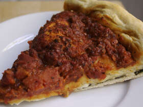 Giordano's Style Deep Dish Stuffed Pizza