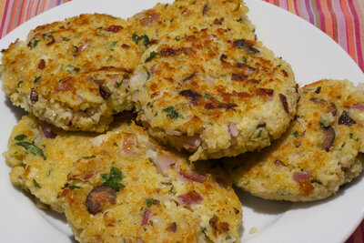 Herb Quinoa Millet Cakes