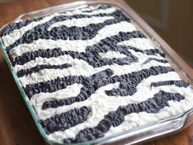 Zebra Birthday Cake
