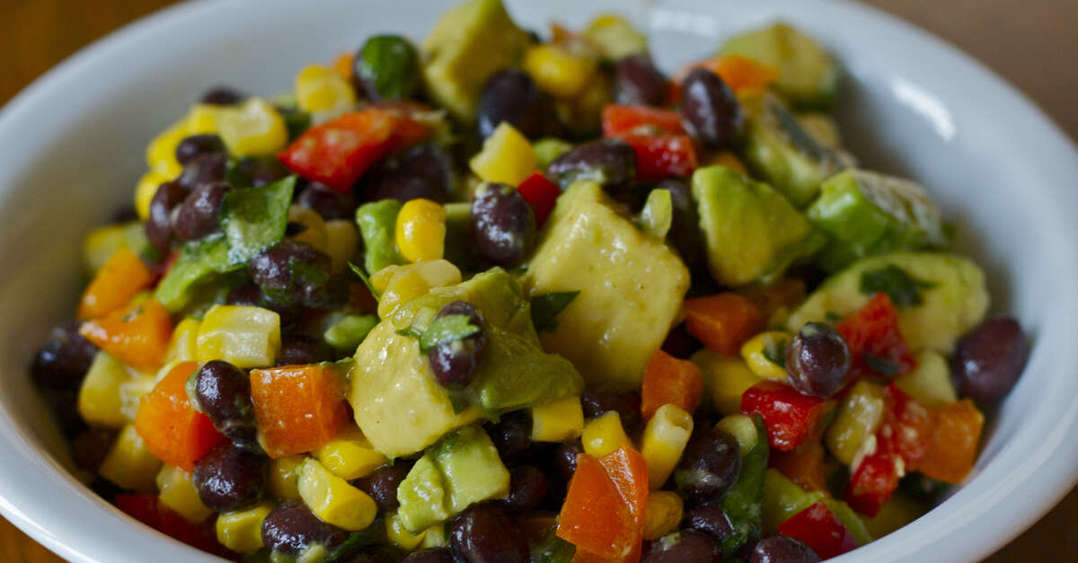 Black Bean Salad with Lime Dressing Recipe - MakeBetterFood.com