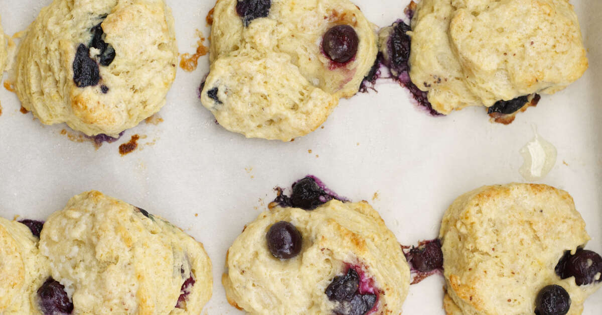 Blueberry Scones Recipe - MakeBetterFood.com