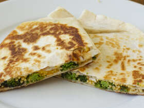 Broccoli Millet Quesadillas