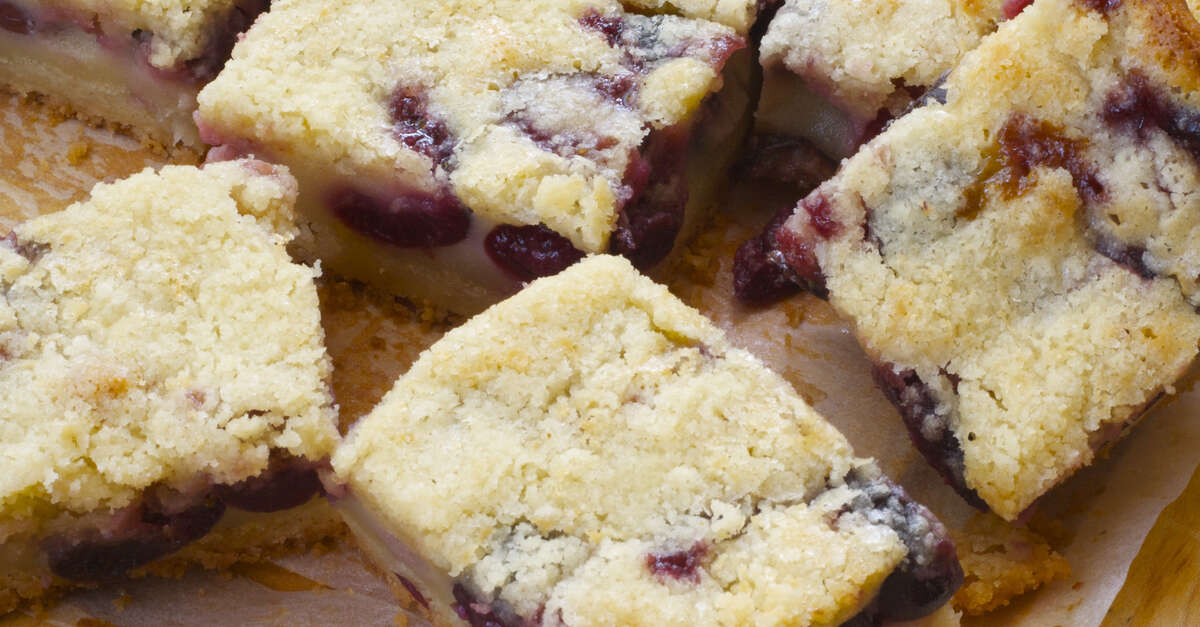 Cherry Pie Bars Recipe - MakeBetterFood.com