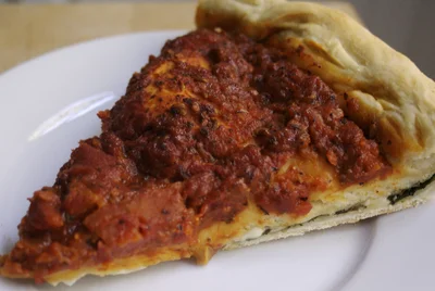 Giordano's Style Deep Dish Stuffed Pizza