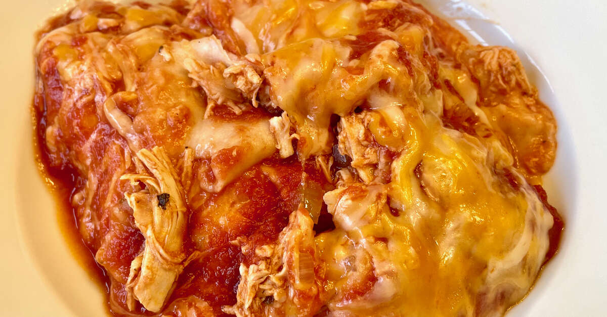 Gluten-Free Chicken Enchiladas Recipe - MakeBetterFood.com