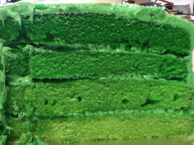 Green Birthday Cake