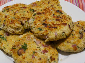 Herb Quinoa Millet Cakes