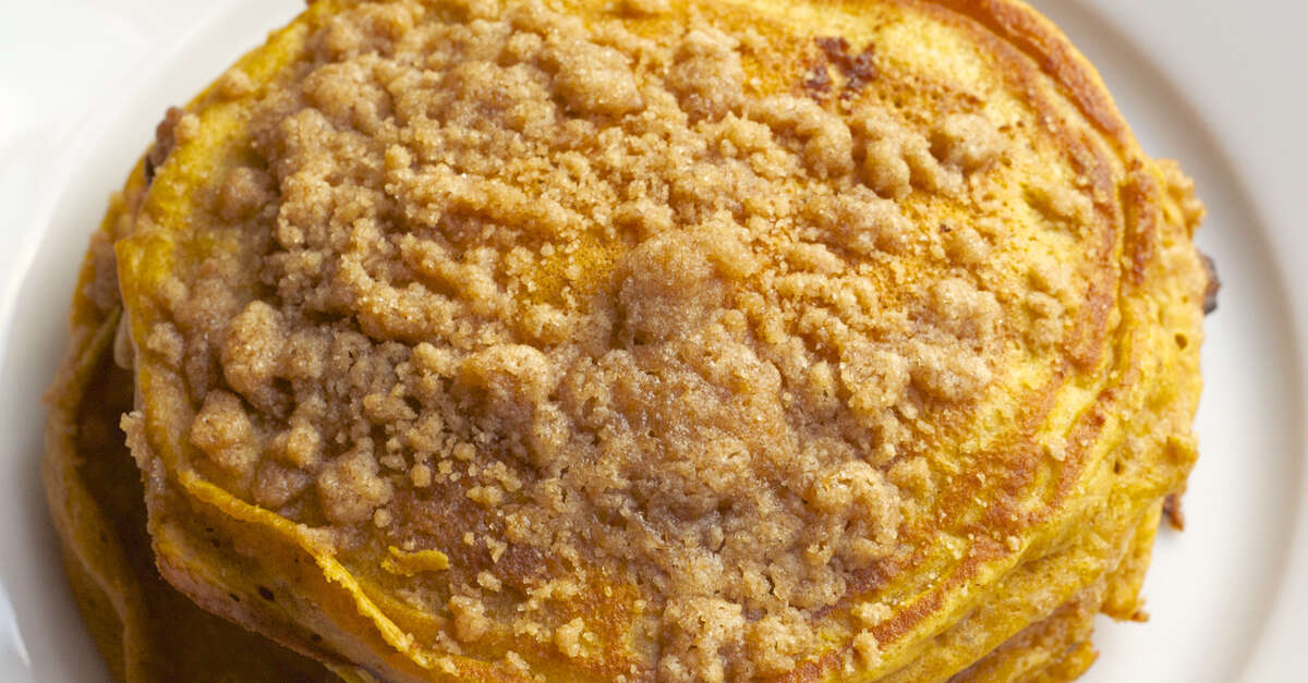Pumpkin Pancakes with Cinnamon Streusel Recipe