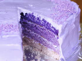 Purple Birthday Cake