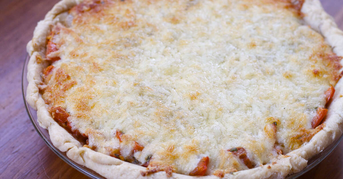 Savory Tomato Pie Recipe - MakeBetterFood.com