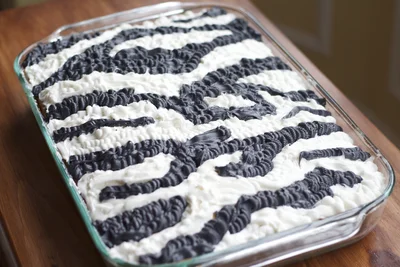 Zebra Birthday Cake